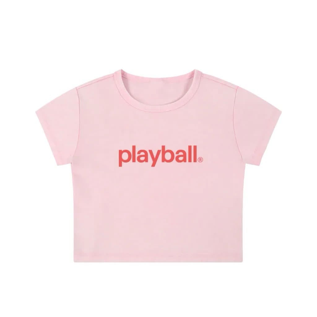 PLAYBALL BABY TEE (PINK)