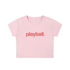 PLAYBALL BABY TEE (PINK)