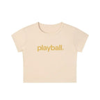 PLAYBALL BABY TEE (YELLOW)