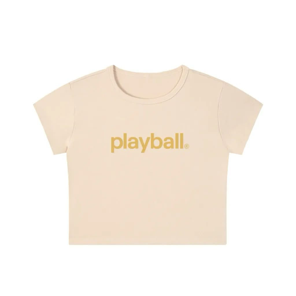 PLAYBALL BABY TEE (YELLOW)