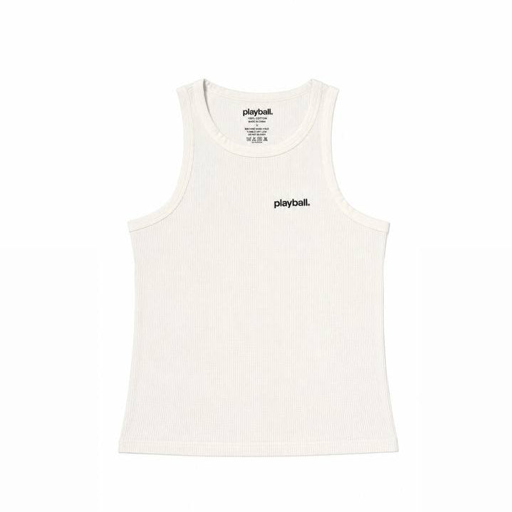 WAFFLE KNIT TANK (WHITE)